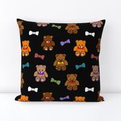 Brownie the Bear & Friends LOVE Bow Ties - black 