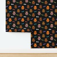 Brownie the Bear & Friends LOVE Bow Ties - black 