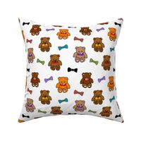 Brownie the Bear & Friends LOVE Bow Ties - white (small)