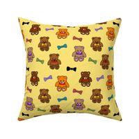 Brownie the Bear & Friends LOVE Bow Ties - sunshine yellow (small)