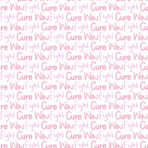 fight cure win against cancer - pinks