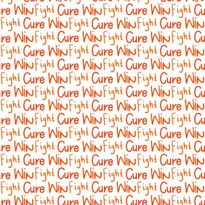 fight cure win against cancer - oranges