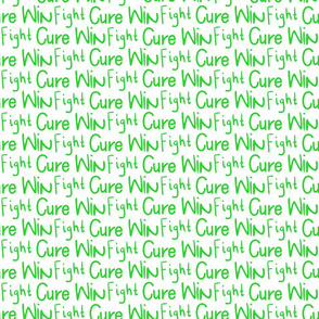fight cure win against cancer - greens