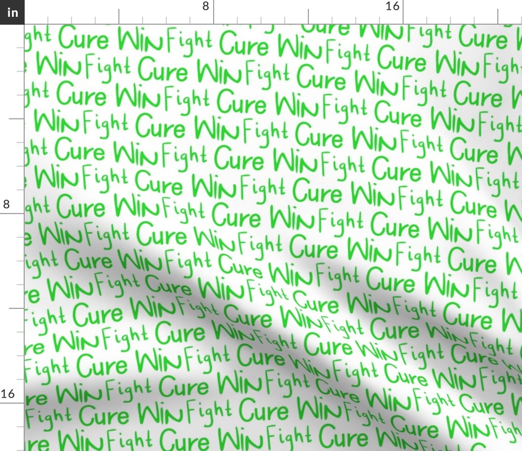 fight cure win against cancer - greens
