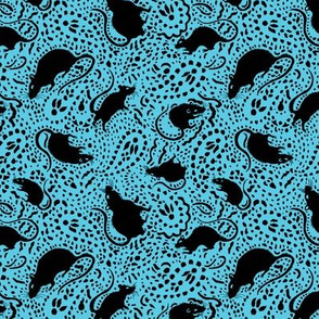 Paisley Rat Mosaic 5inch turquoise black