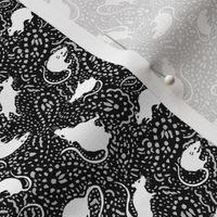 Paisley Rat Mosaic 3inch black grey white