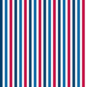 Stripes In Red White And Blue