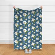 Crazy Daisy - Navy Blue