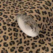 ★ LEOPARD PRINT in ICED COFFEE BROWN ★ Small Scale / Collection : Leopard spots – Punk Rock Animal Print