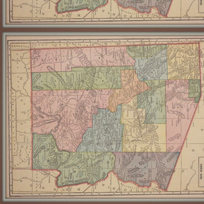 Vintage map of Arizona, small, FQ