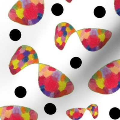 Infinity Colour Spectrum - White + black spots