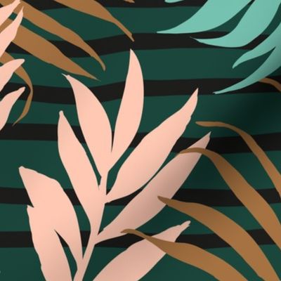 Urban Jungle Boho Palm Leaf Pattern