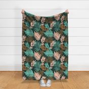 Urban Jungle Boho Palm Leaf Pattern