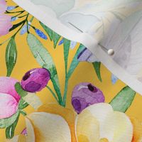 Tropical Hummingbird And Flower Pattern