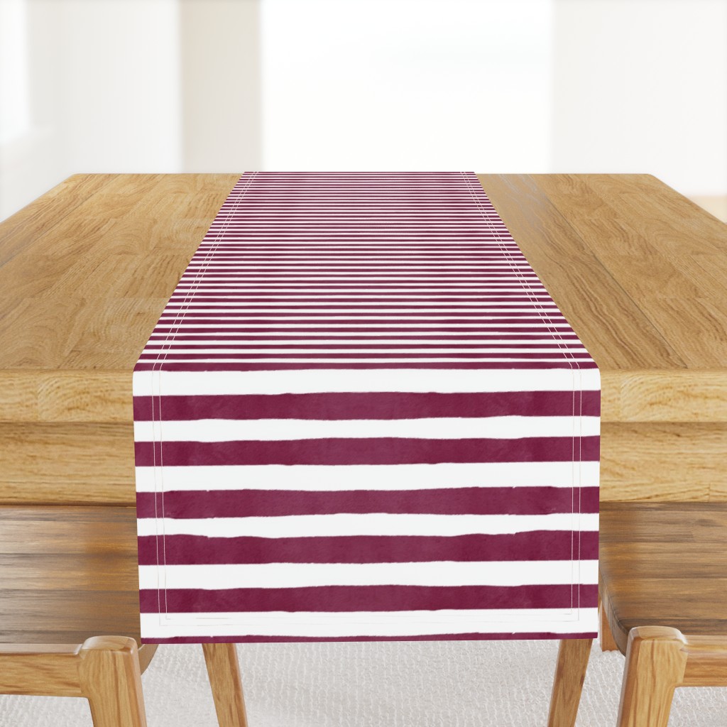 maroon stripe