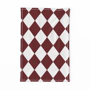 Merlot Red Modern Diamond Pattern