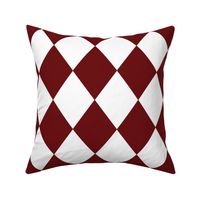 Merlot Red Modern Diamond Pattern