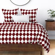 Merlot Red Modern Diamond Pattern