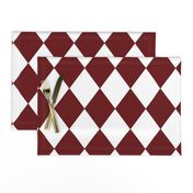 Merlot Red Modern Diamond Pattern