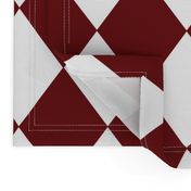 Merlot Red Modern Diamond Pattern