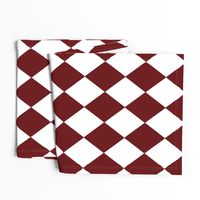 Merlot Red Modern Diamond Pattern