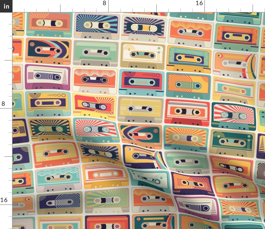 Retro Cassette Tapes Collection - Line