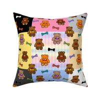 Brownie the Bear & Friends LOVE Bow Ties - patchwork #2 (large)