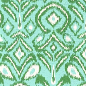 ikat flower - mint