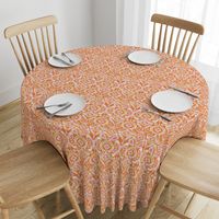 ikat flower - orange