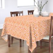 ikat flower - orange