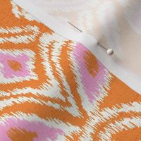 ikat flower - orange