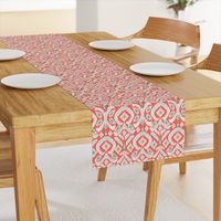 ikat flower - coral