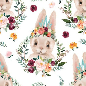 paprika floral silly rabbit 6"