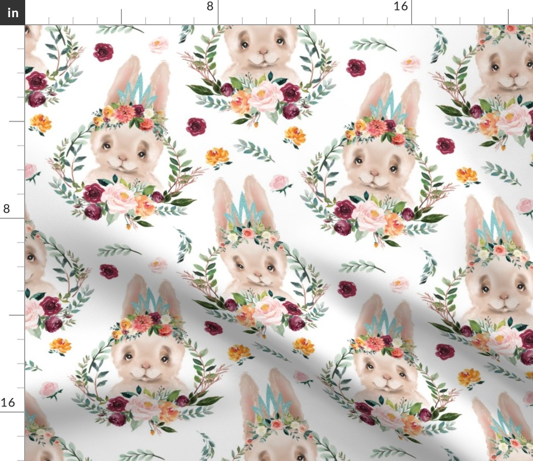 paprika floral silly rabbit 6"