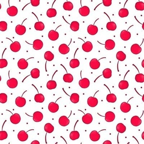 Cherries and Dots in Red and White