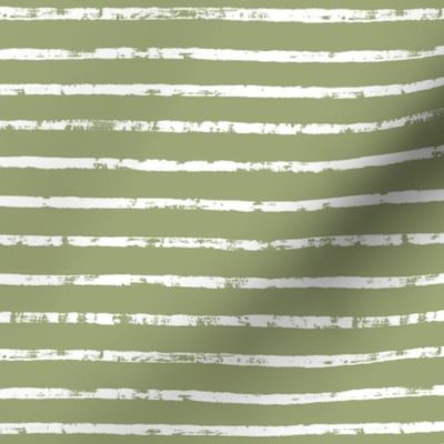 Distressed Green Smoke and White Stripes