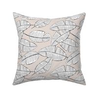 Lush leaves palm tree leaf garden tropical summer vibes and surf beach dreams off white sand