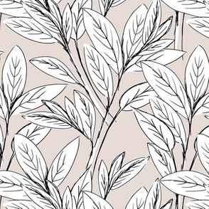 Lush leaves autumn tree leaf garden vibes and fall dreams sand off white