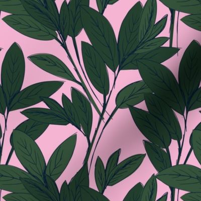 Lush leaves autumn tree leaf garden vibes and fall dreams green pink