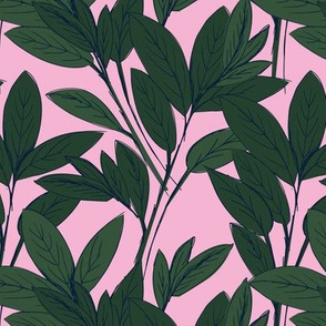 Lush leaves autumn tree leaf garden vibes and fall dreams green pink