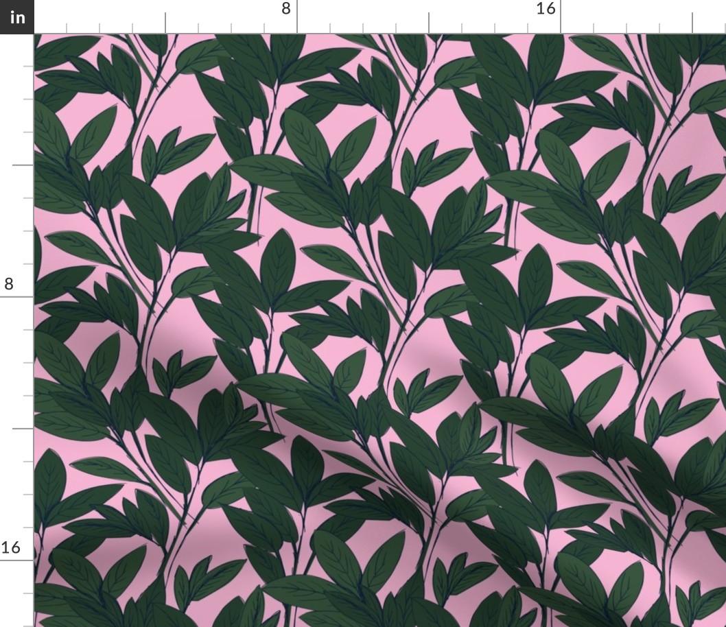 Lush leaves autumn tree leaf garden vibes and fall dreams green pink