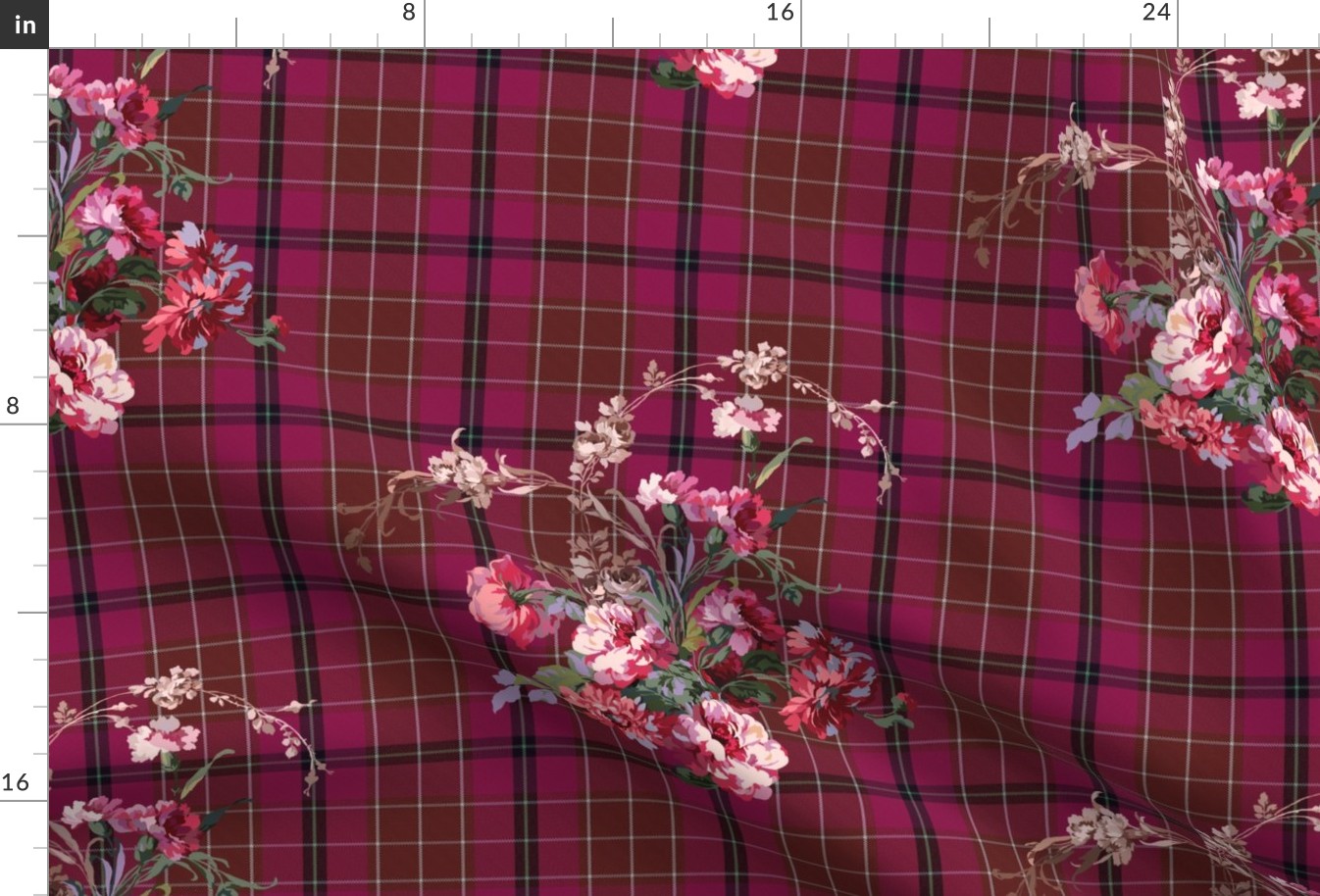 Rosein Tartan mulberry