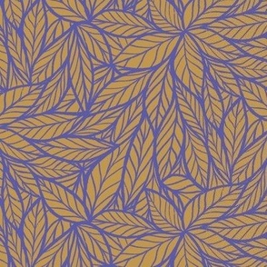 Into the Weeds—Small scale (purple and gold)