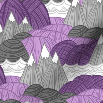 Rolling Landscape (Purple)