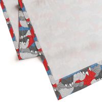 Rolling Landscape (Red, White & Blue)