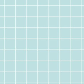 Soft baby blue pool tiles geometric minimal trend grid pastel blue