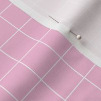 Soft pink pool tiles geometric minimal trend grid hot pink