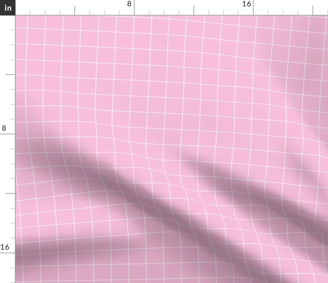 Soft pink pool tiles geometric minimal trend grid hot pink