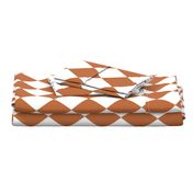 Hazel Brown Modern Diamond Pattern