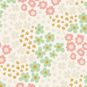 Retro Floral Garden (pastel) 